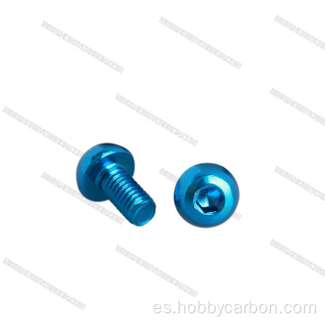 Aluminio anodizado 7075 con tornillos de cabeza hexagonal redonda